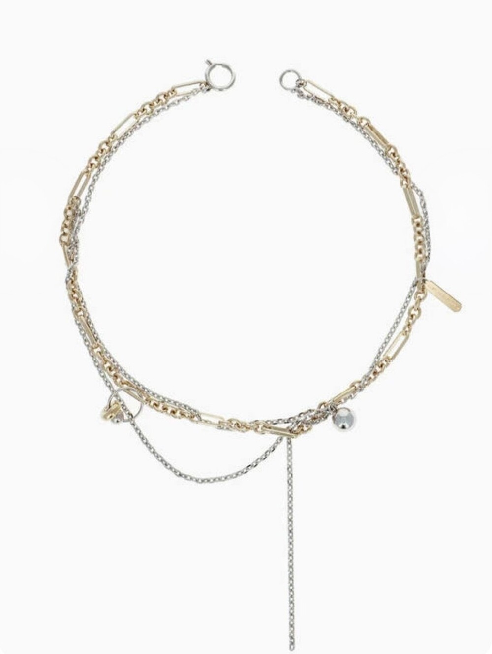 Justine Clenquet Rachel Necklace 24k Gold Plated, Charms & Chains, EUC With Box - Picture 3 of 9